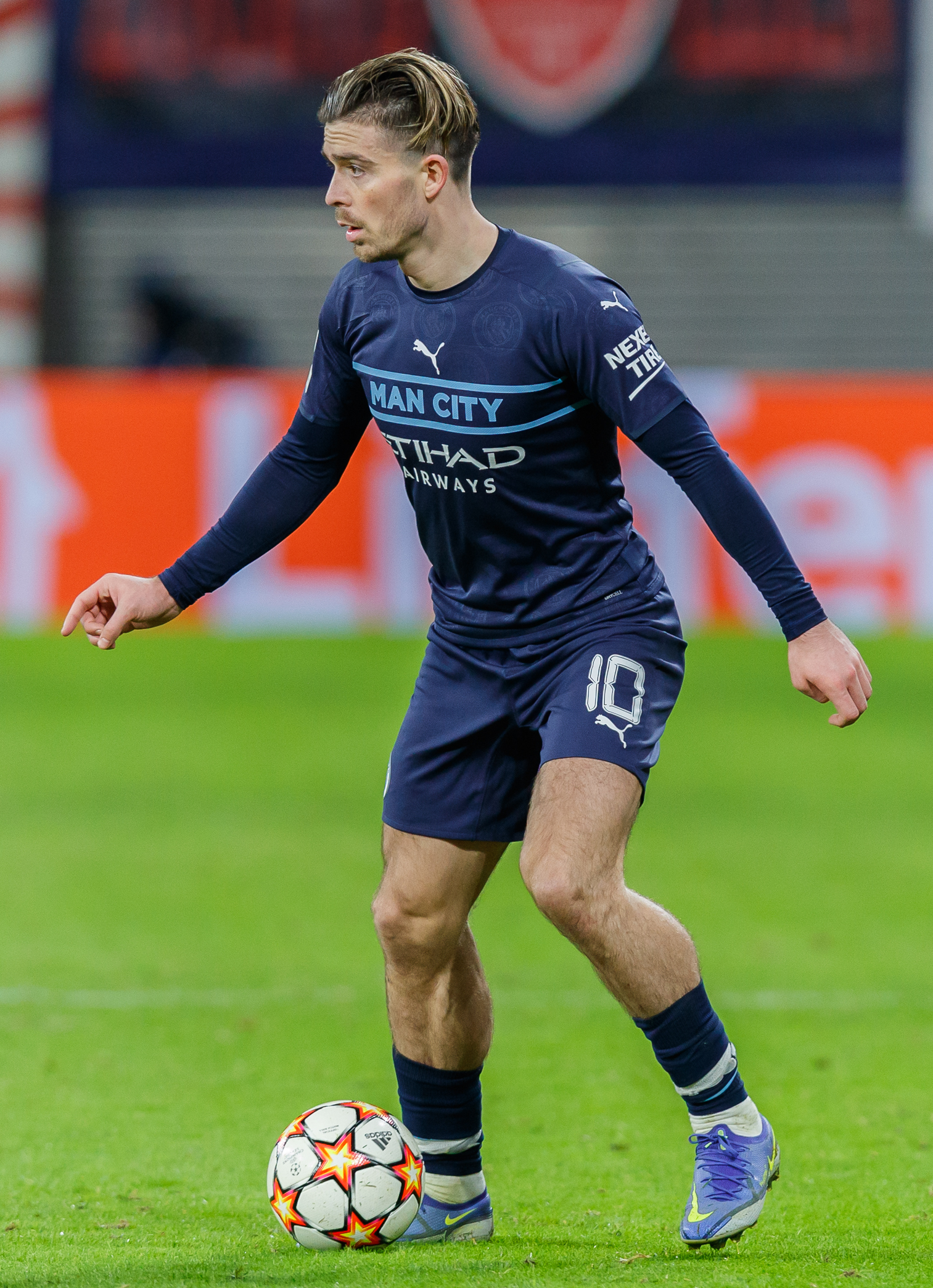 Fußball, Männer, UEFA Champions League, RB Leipzig - Manchester City FC: Jack Grealish (Manchester City, 10)